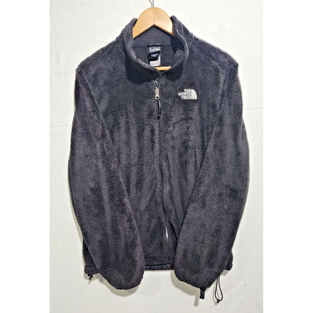The North Face Womens Sherpa Fleece Fluffy Black Full Zip Size L